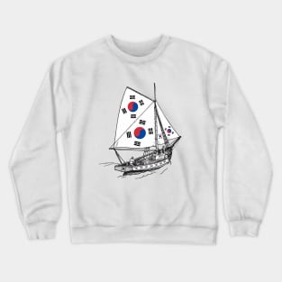 Support South Korea Korean Ship - Sailor Team of South Korea Pride Crewneck Sweatshirt